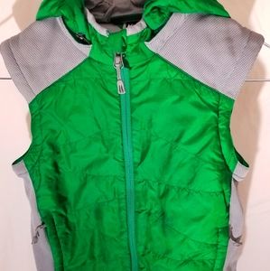 REI Jacket Vest Kids size 8 Small Green EUC